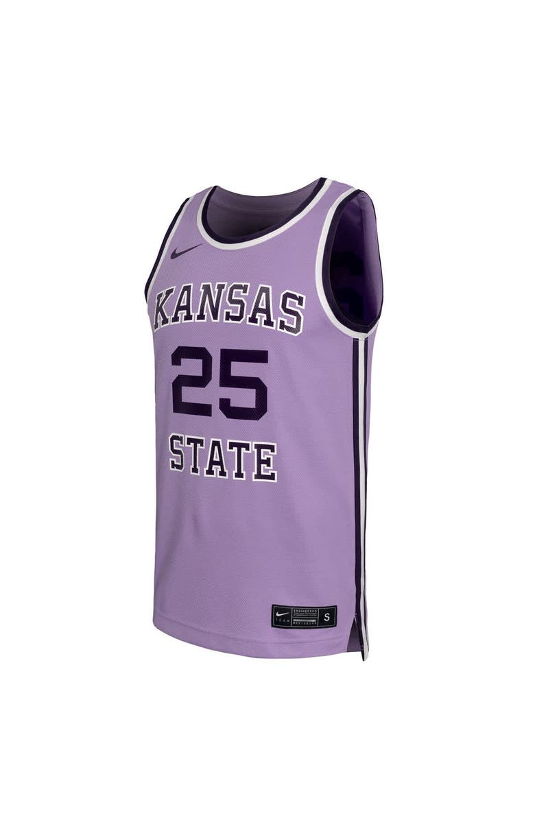 Nike Men's Nike #25 Purple Kansas State Wildcats Replica Basketball Jersey, Alternate, color, Purple