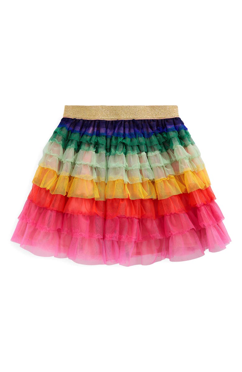 Mini Boden Kids' Tiered Tulle Skirt, Alternate, color, Rainbow