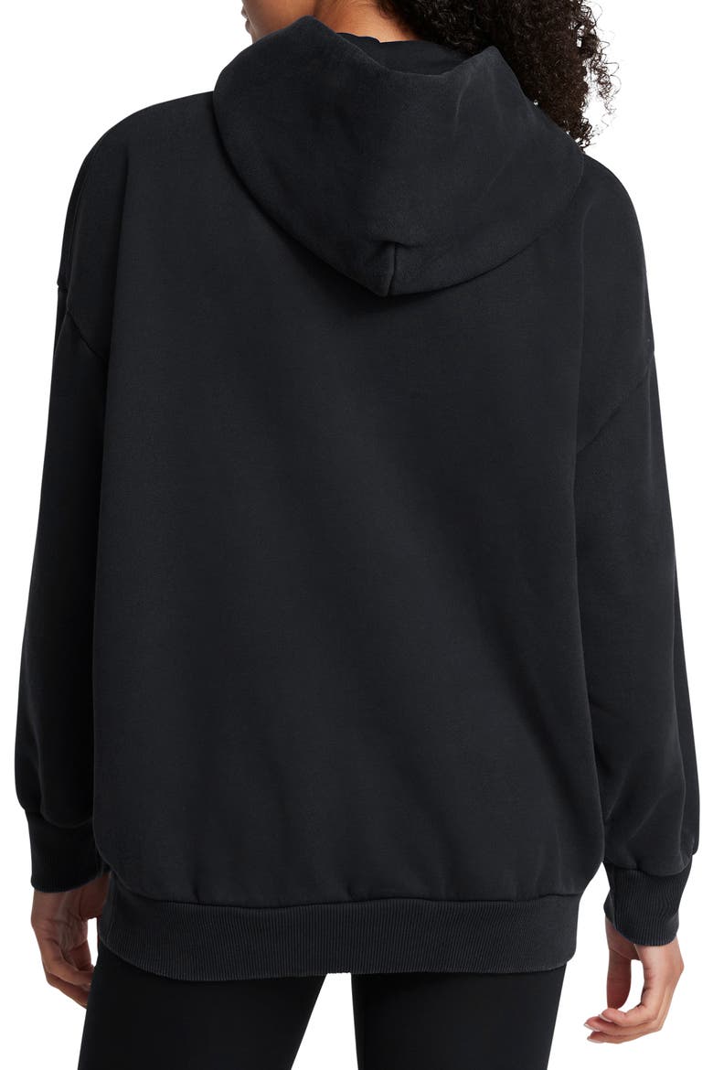 Icon Heavyweight Fleece Oversized Hoodie, Alternate, color, BLK