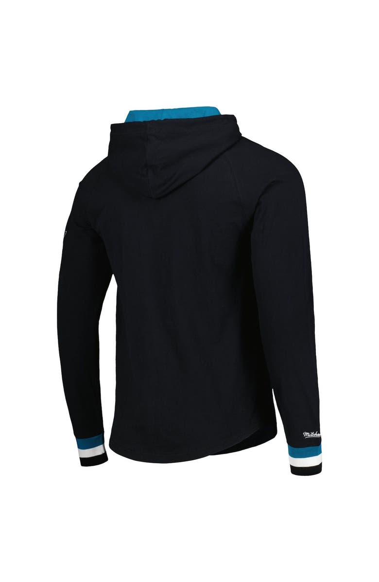 Mitchell & Ness Men's Mitchell & Ness Black San Jose Sharks Legendary Slub Hoodie Long Sleeve T-Shirt, Alternate, color, 