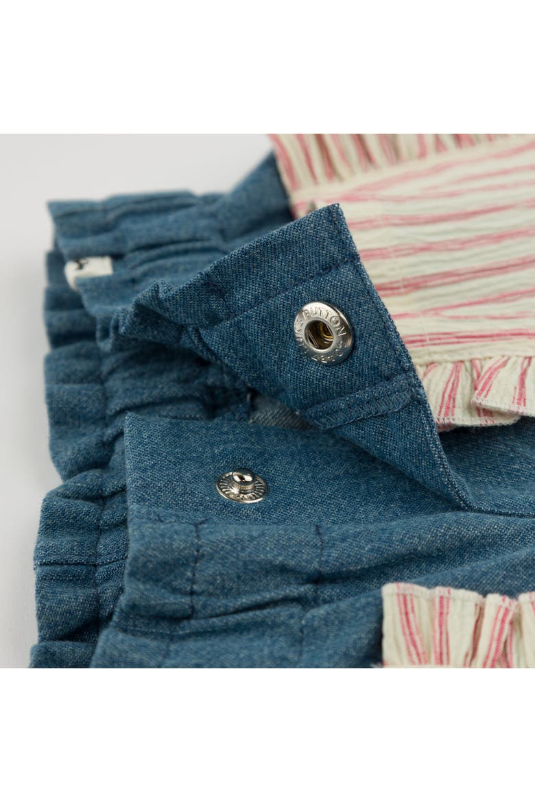 Denim Libby Ruffle Short, Alternate, color, Medium Wash