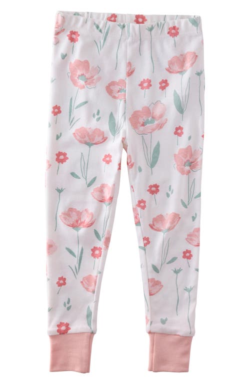 Butterblu Kids' Zen Fitted Organic Cotton Two-piece Pajamas In Pink