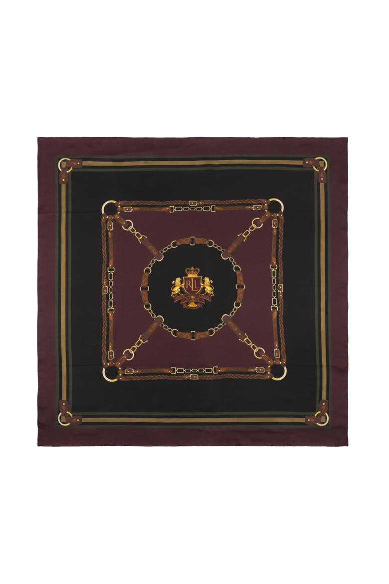 belting square with logo crest, Main, color, burgundy