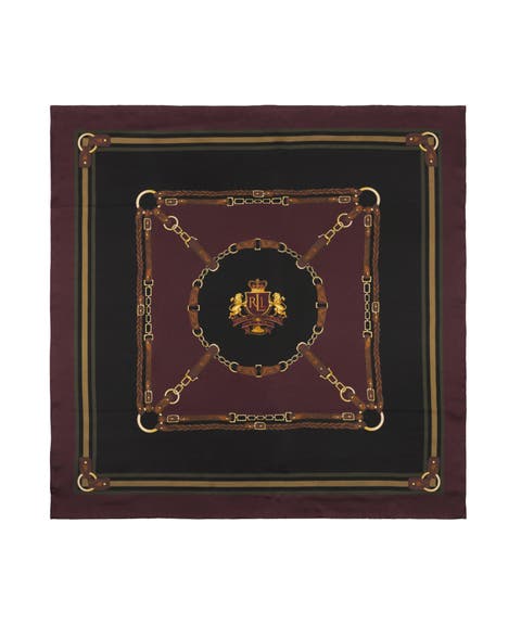 belting square with logo crest