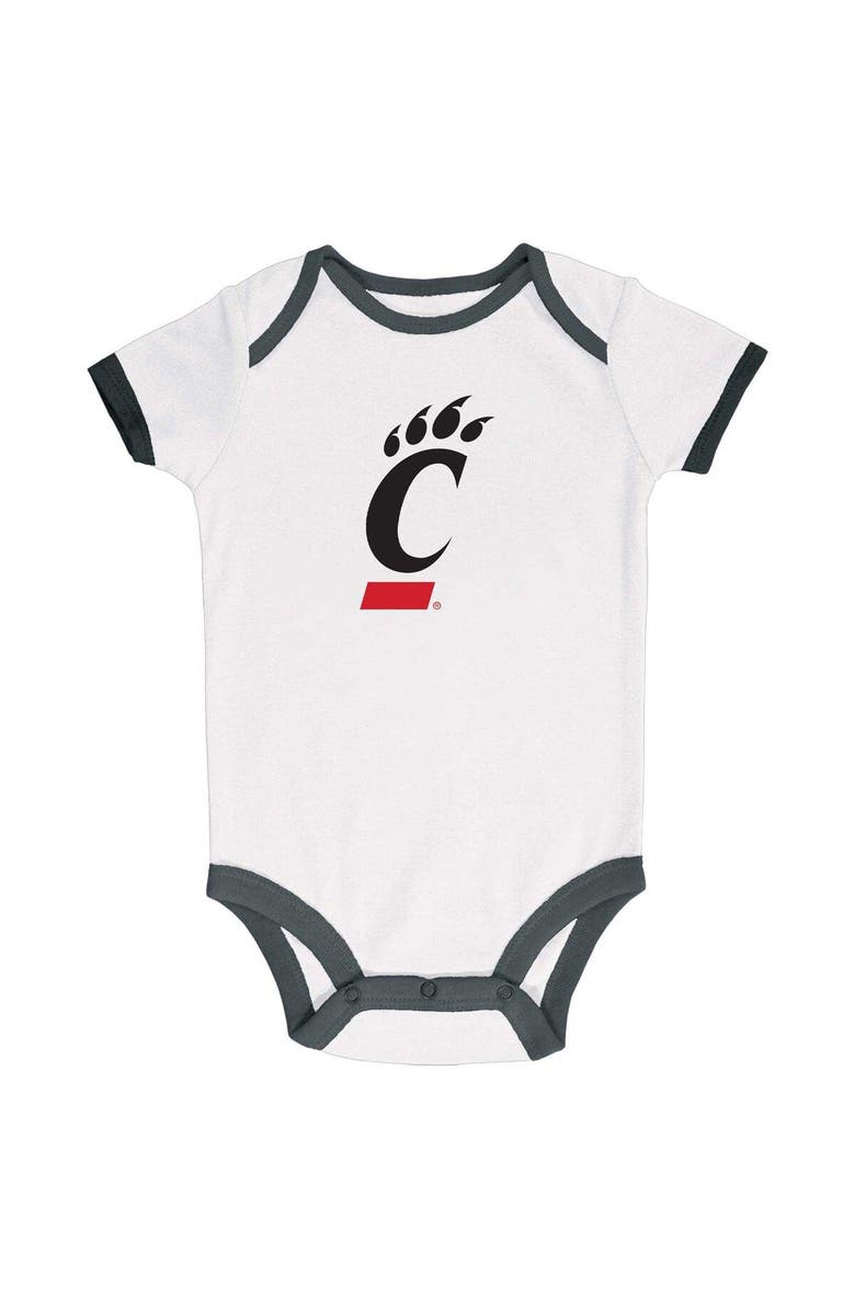 Champion Infant Champion Black/Gray/White Cincinnati Bearcats 3-Pack Bodysuit Set, Alternate, color, Black