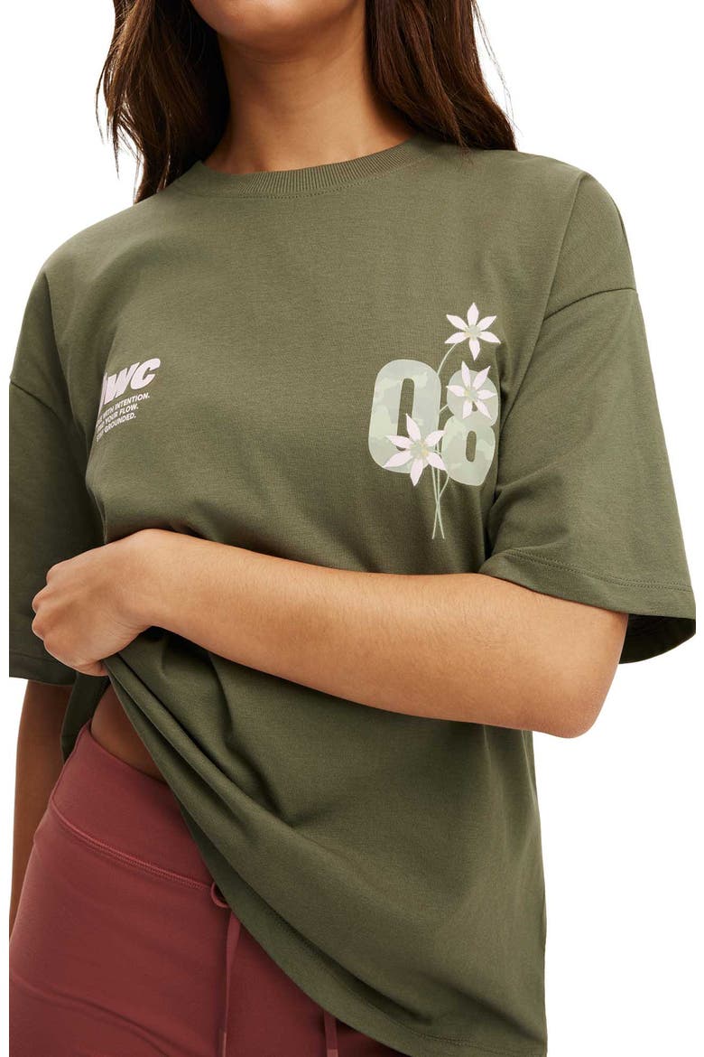 Women's Active Graphic Tee, Alternate, color, Cuteility Green Cuteility