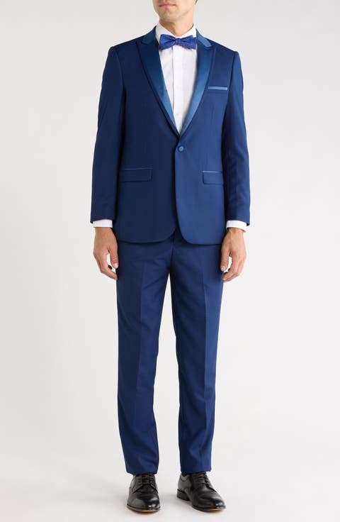 One-Button Satin Peak Lapel Tuxedo