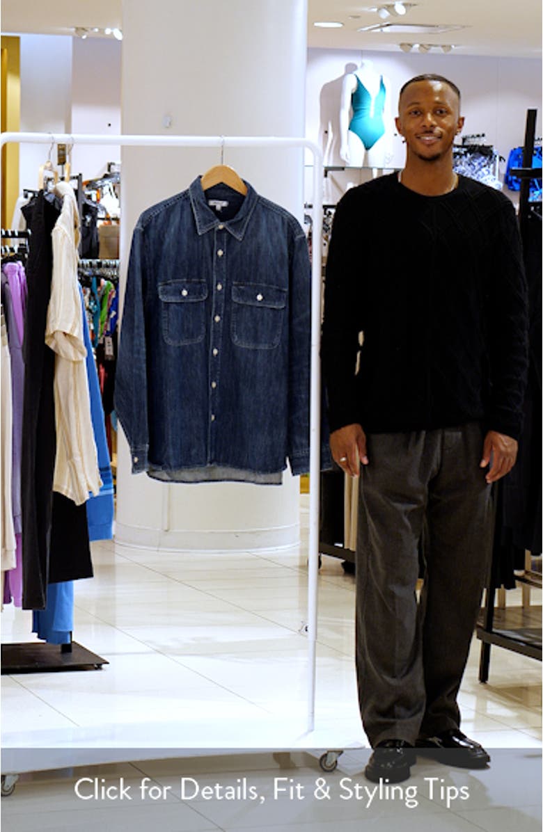 Denim Button-Up Shirt, sales video thumbnail