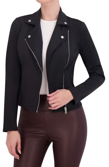 Ookie & Lala Scuba Knit Moto Jacket