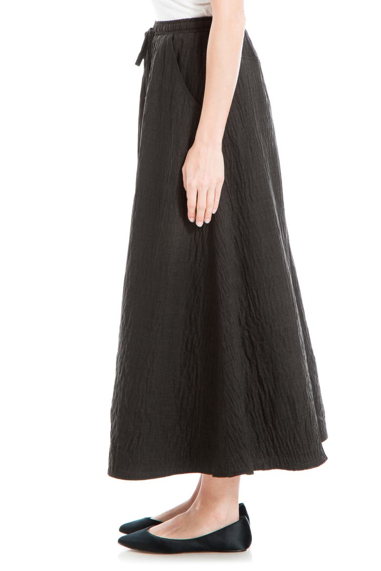 Textured Crop Maxi Skirt, Alternate, color, BLACK