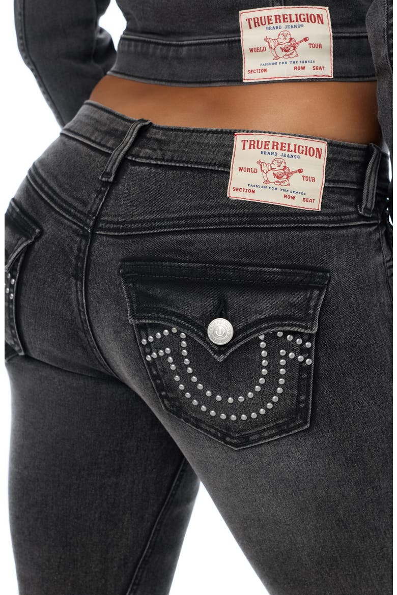 Joey Flare Leg Jeans, Alternate, color, SADDLE UP WASH