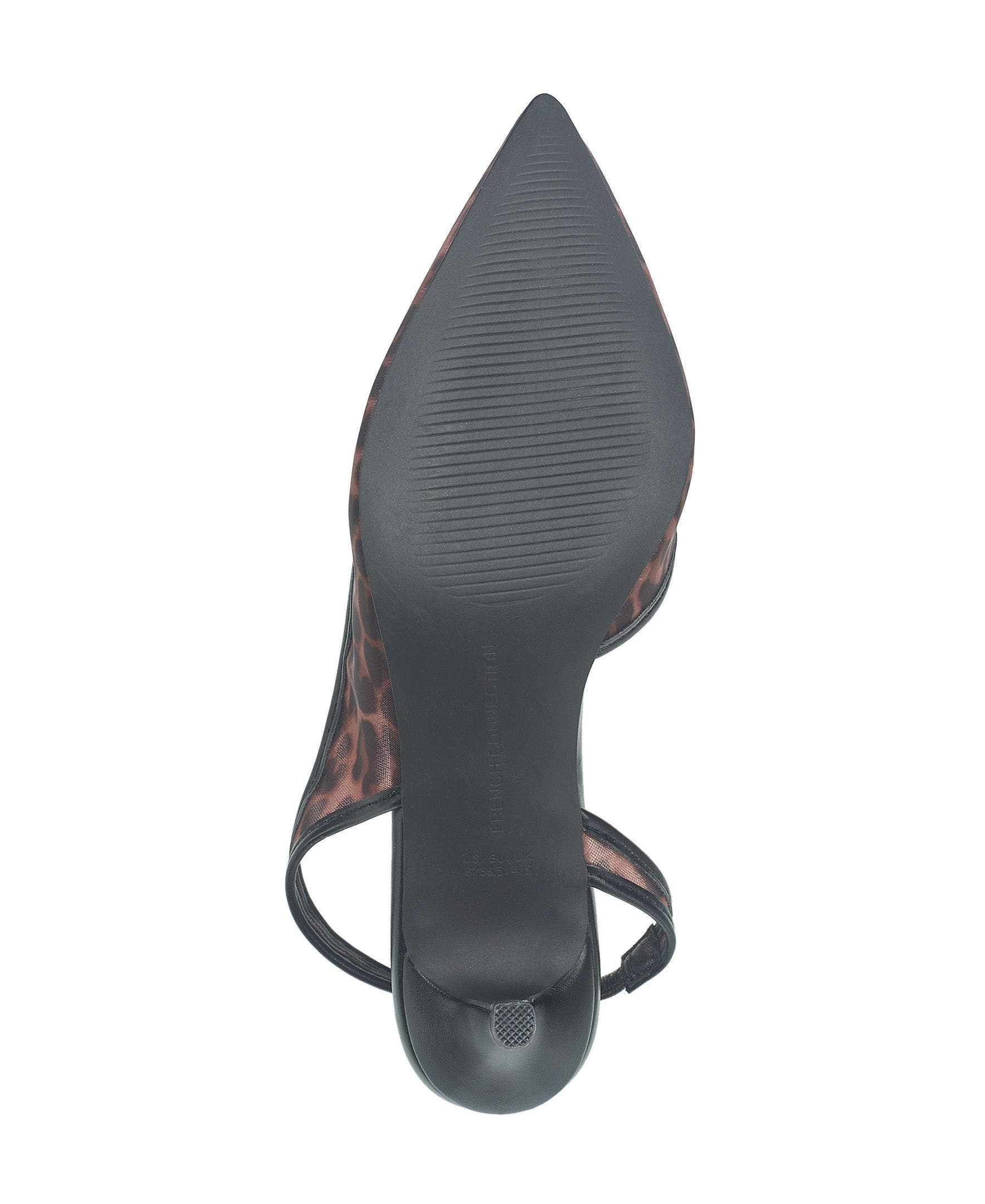 French Connection Quest Slingback Kitten Heel, Alternate, color, Leopard