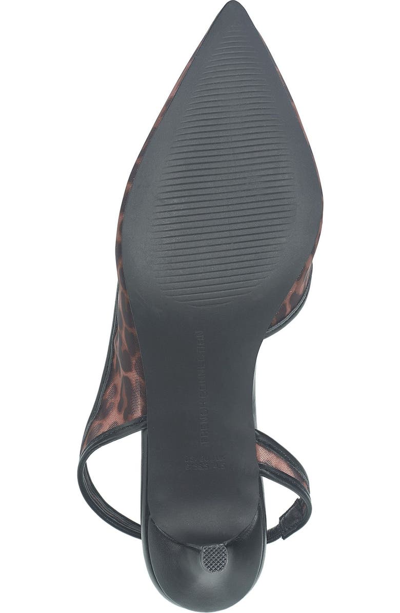 French Connection Quest Slingback Kitten Heel, Alternate, color, Leopard