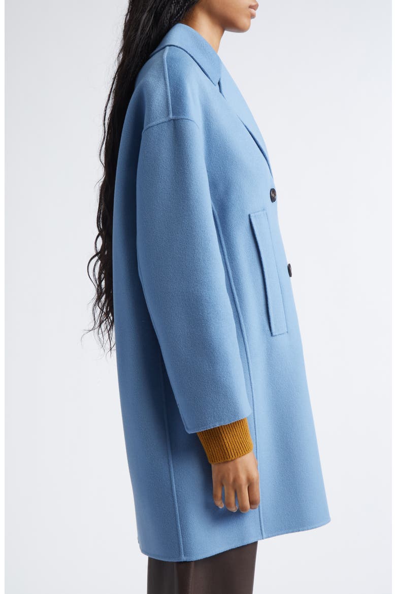 Eden Wool Flannel Peacoat, Alternate, color, LIGHT BLUE