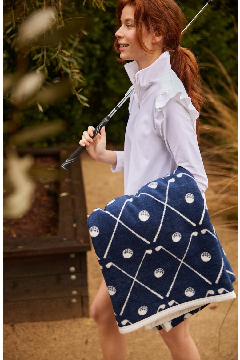 Hitting the Links Blanket, Alternate, color, NAVY