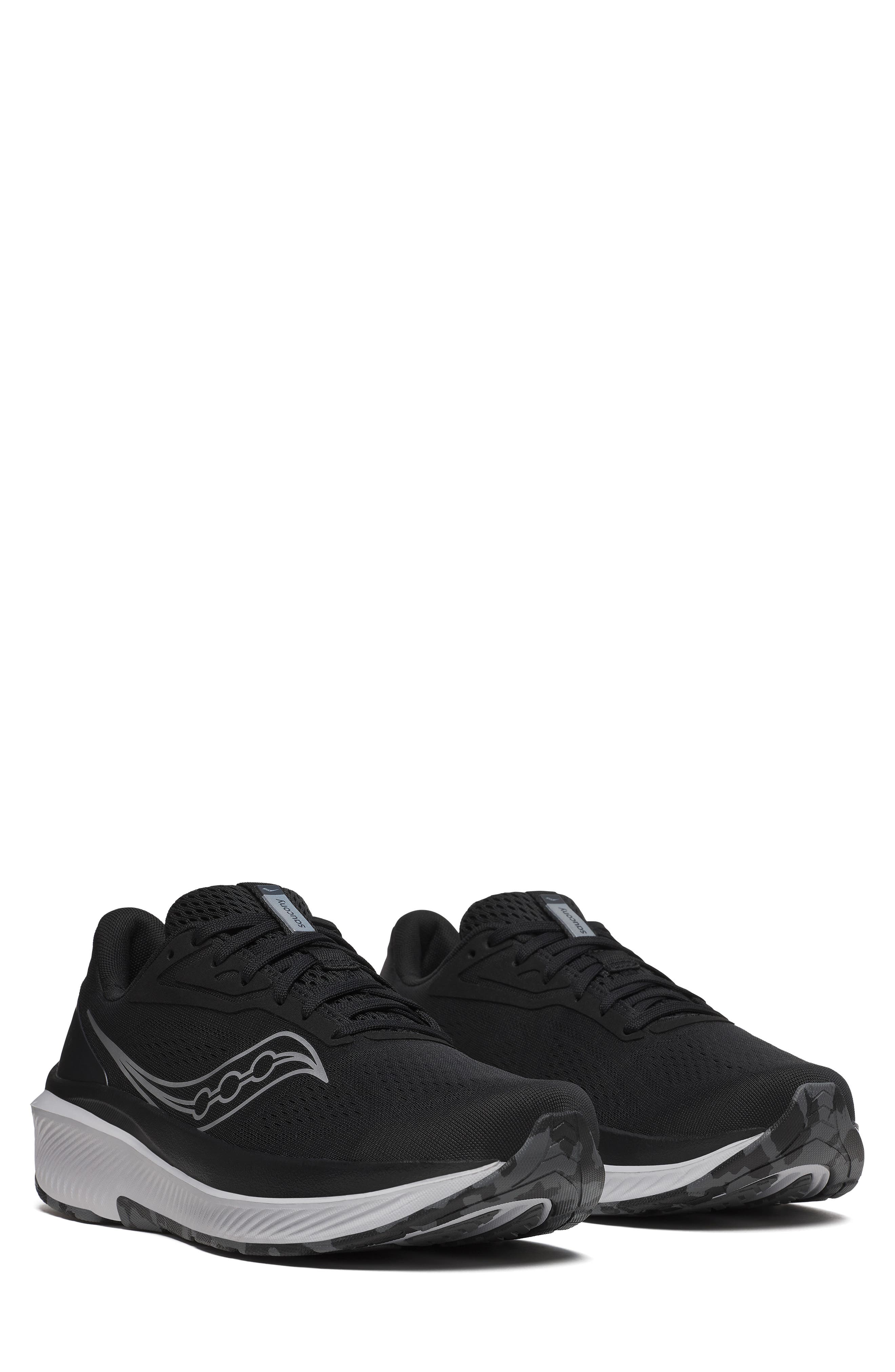 Saucony Echelon 10 Hybrid Running Shoe, Main, color, Black/ Silver