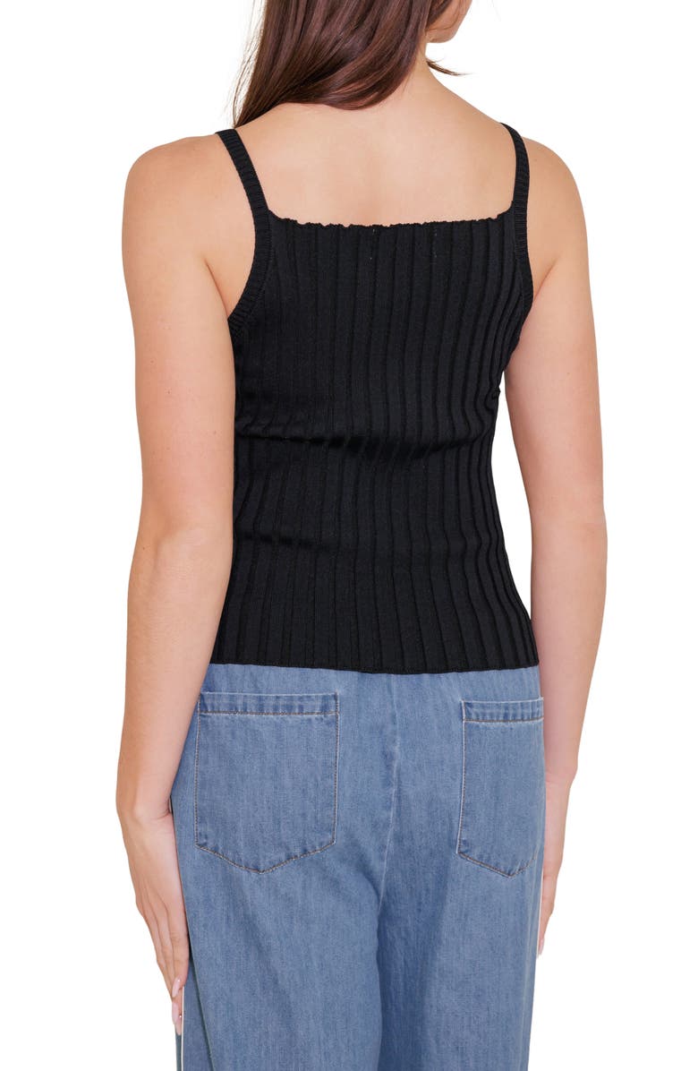 FREEMARKET Rib Tank, Alternate, color, Black
