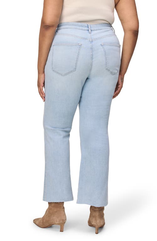 Warp & Weft Warp+weft Psp Raw Hem High Waist Crop Bootcut Jeans In Crush