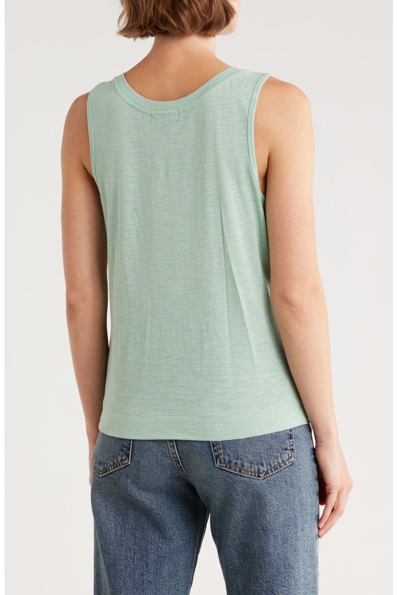 Notched Scoop Neck Tank Top, Alternate, color, MARBLE