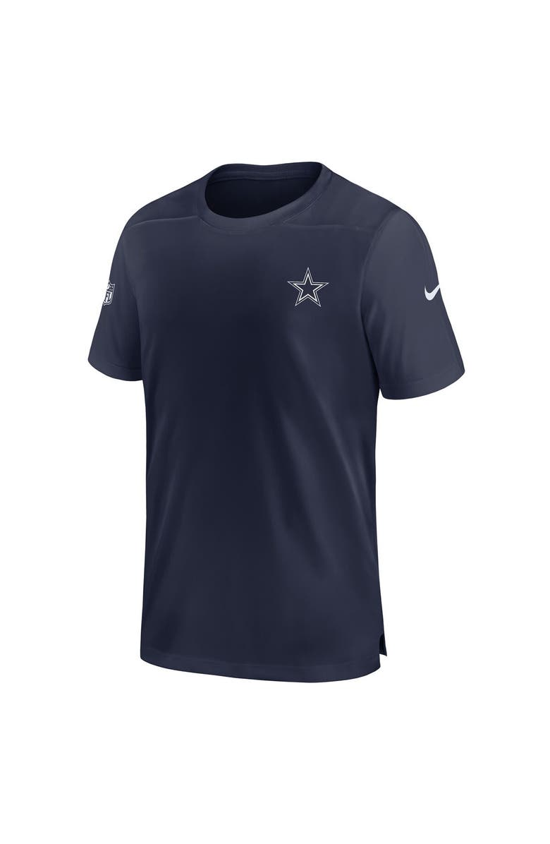 Nike Men's Nike Navy Dallas Cowboys Sideline Coach Performance T-Shirt, Alternate, color,