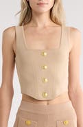 L'AGENCE Saga Square Neck Tank