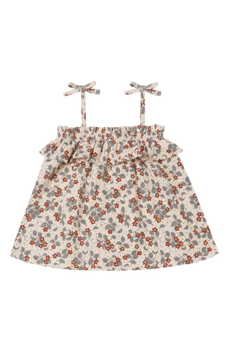 Rylee + Cru Floral Ruffle Cotton Tank Top, Main, color, 