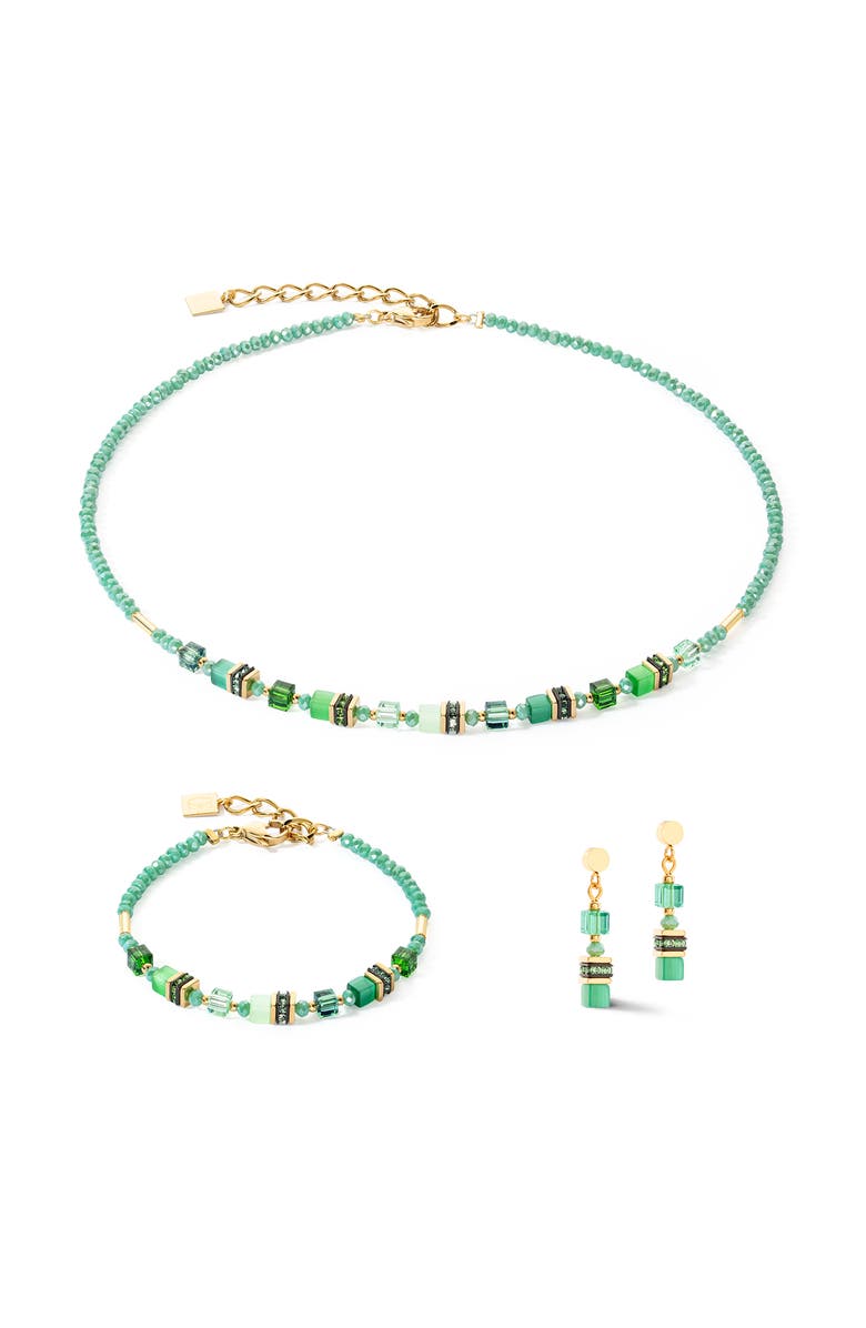 COEUR DE LION Mini Cubes Bracelet, Alternate, color, Green