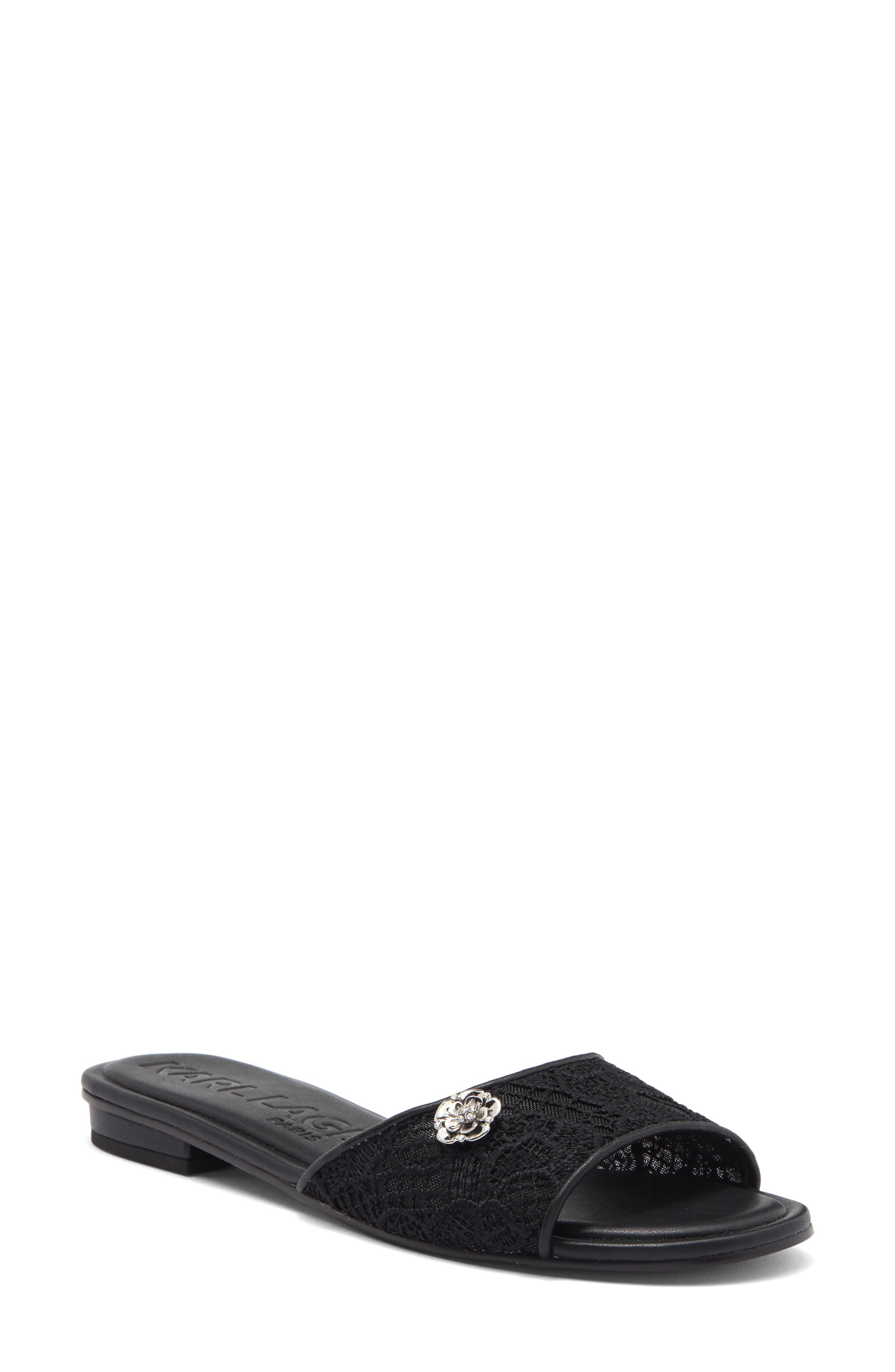 KARL LAGERFELD PARIS Celin Slide Sandal, Main, color, 