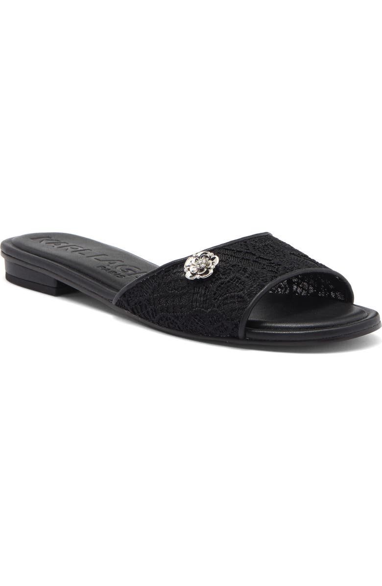KARL LAGERFELD PARIS Celin Slide Sandal, Main, color,