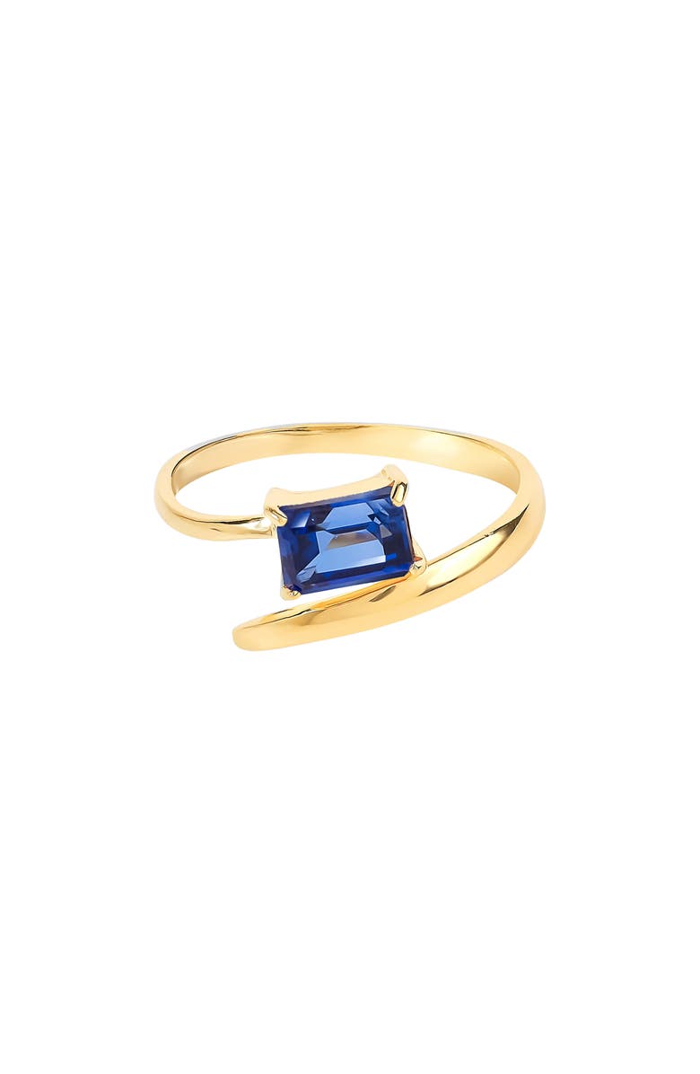 YS GEMS Gemstone Bypass Ring, Alternate, color, Blue