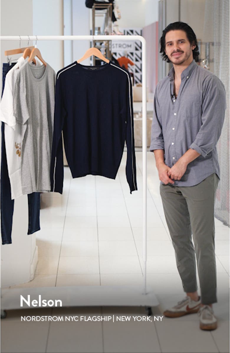 Monte Crewneck Merino Wool Sweater, sales video thumbnail