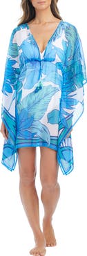 BLEU by Rod Beattie Sheer Cover-Up Caftan