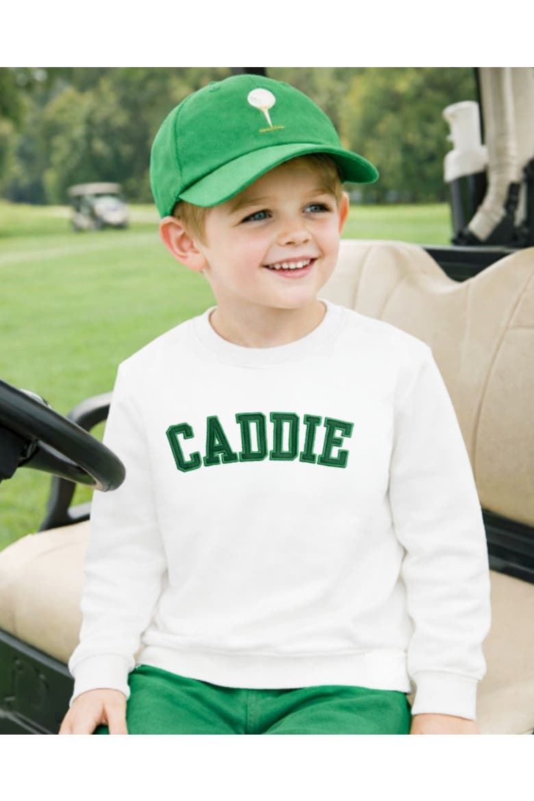 Caddie Crewneck Sweatshirt, Alternate, color, White