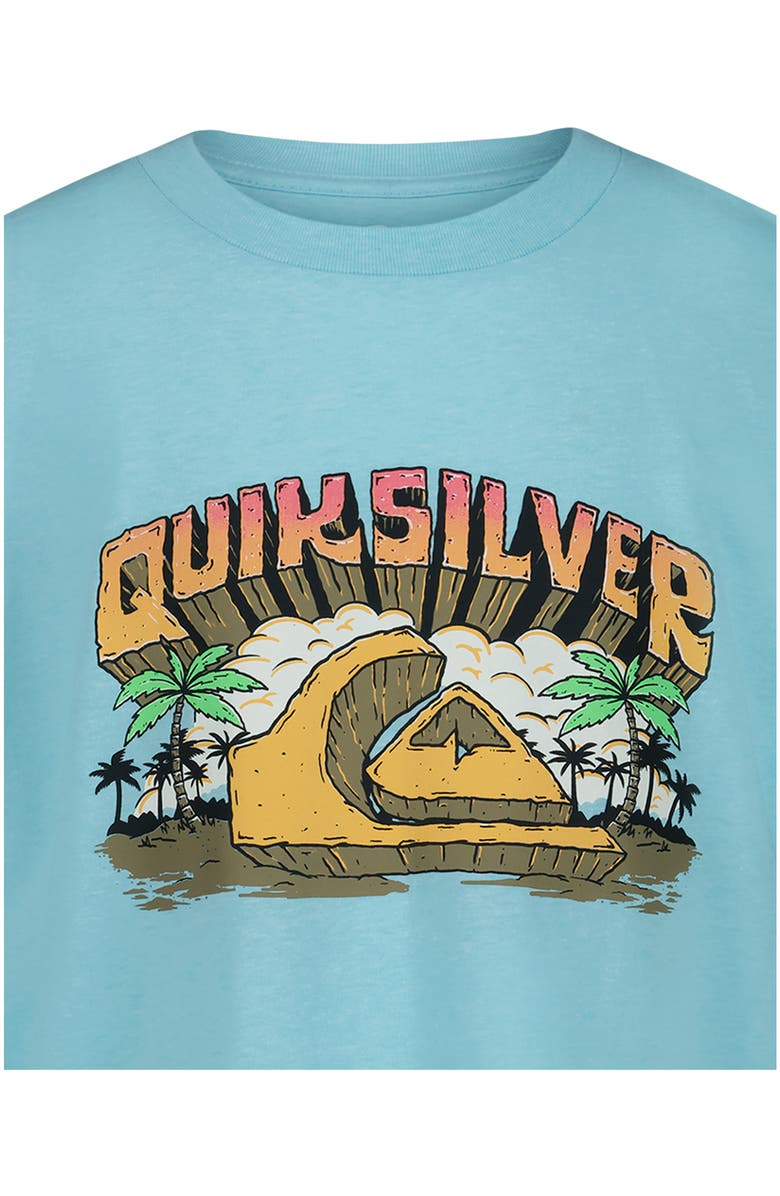 Quiksilver Kids' Rock Logo Graphic T-Shirt, Alternate, color, Angel Blue