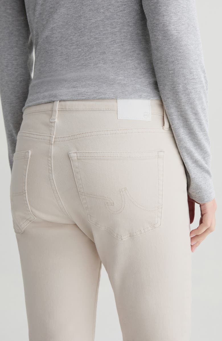 AG Mari Mid Rise Slim Straight Leg Crop Jeans, Alternate, color, Pumice