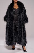 AZALEA WANG Vault Faux Fur Jacket