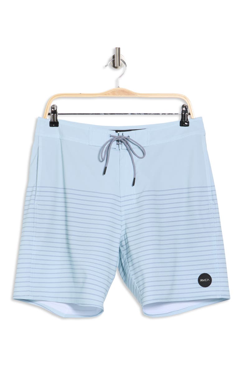 Current Stripe Water Repellent Board Shorts, Alternate, color, BLUE HAZE