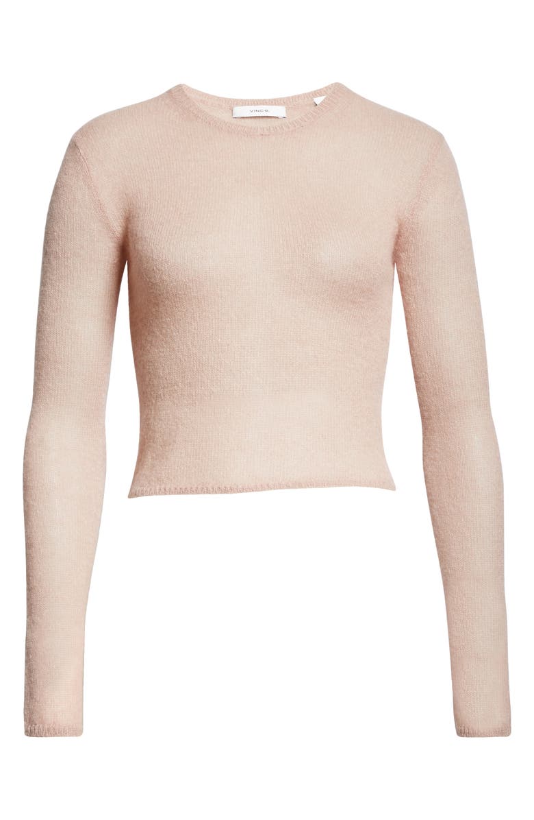 Vince Brushed Alpaca & Mohair Blend Crewneck Sweater, Alternate, color, 