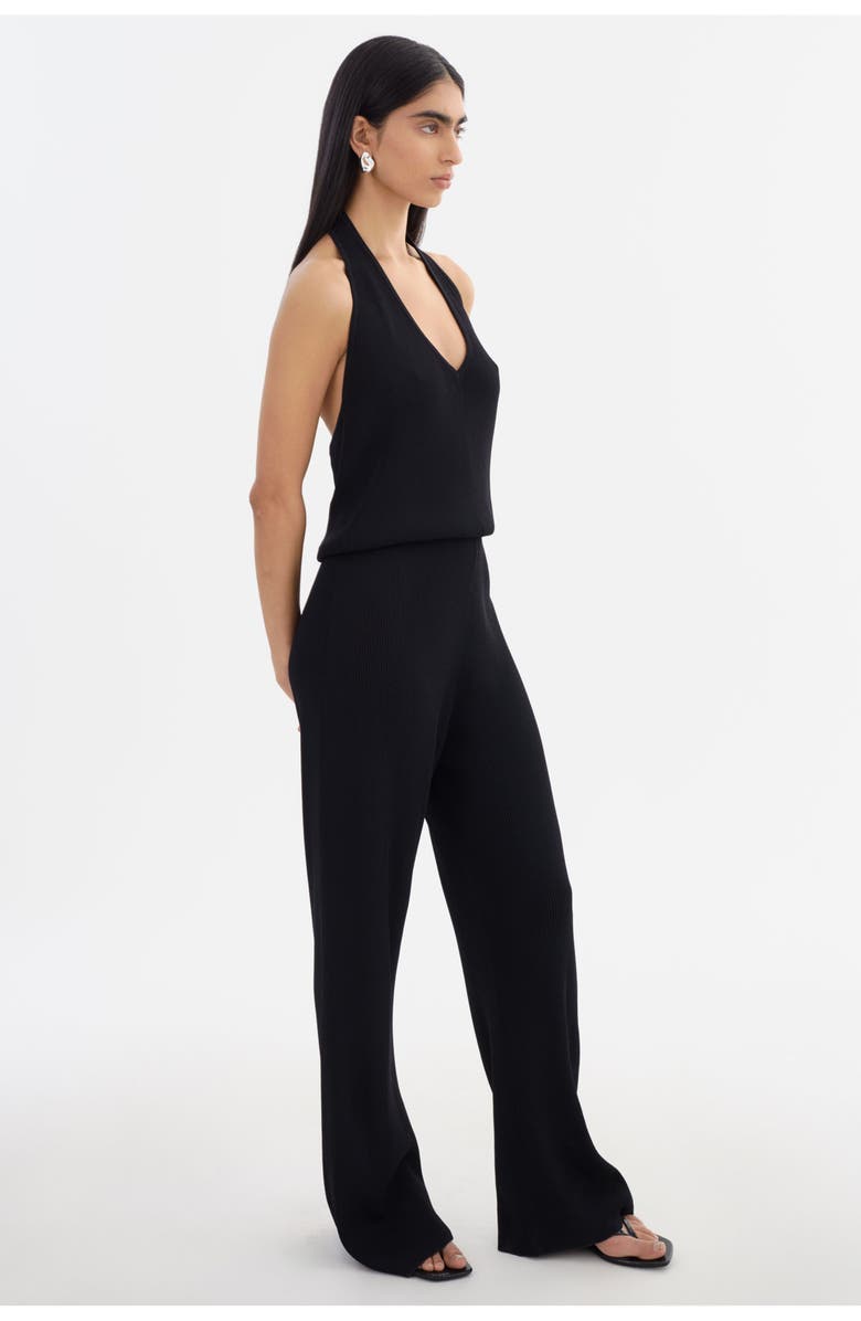 LAMARQUE NURIA | Rib Knit Jumpsuit, Alternate, color, Black