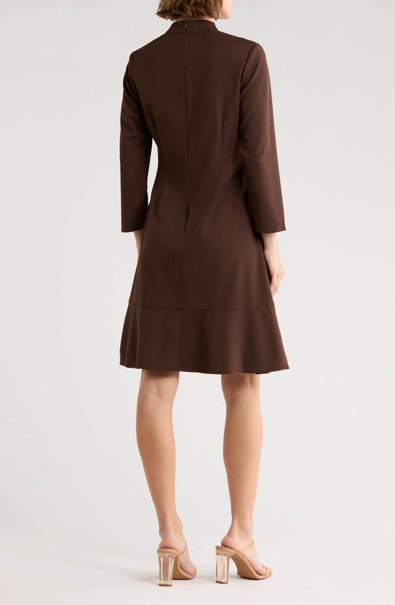 Ming Wang Deco Crepe Cocktail Dress, Alternate, color, Regatta