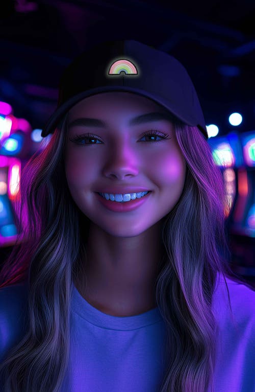 Dalix Rainbow Hat In Black