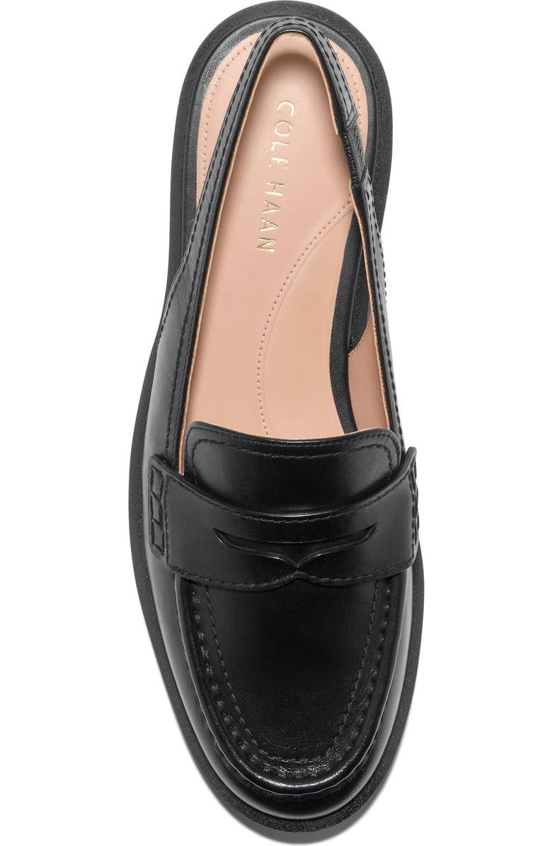Cole Haan Gwendolyn Slingback Penny Loafer, Alternate, color, Black Leather