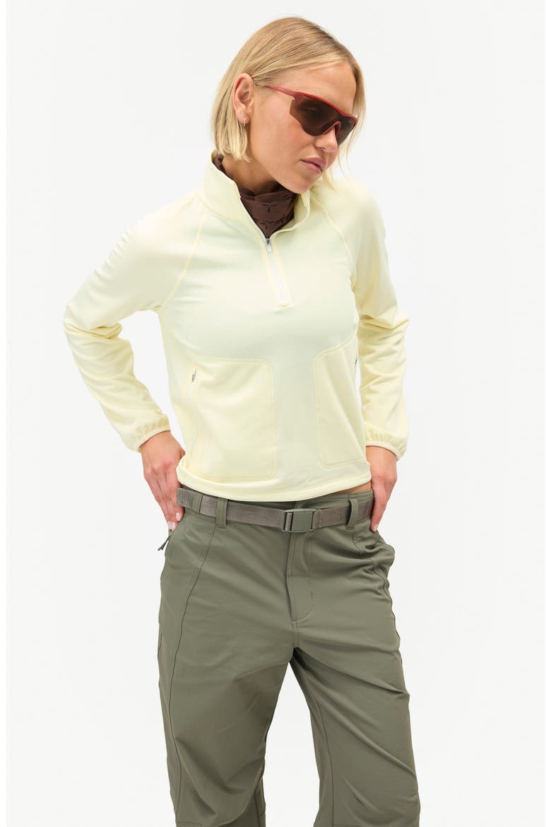 Rebecca Half-Zip Fleece Pullover, Alternate, color, CHARDONNAY