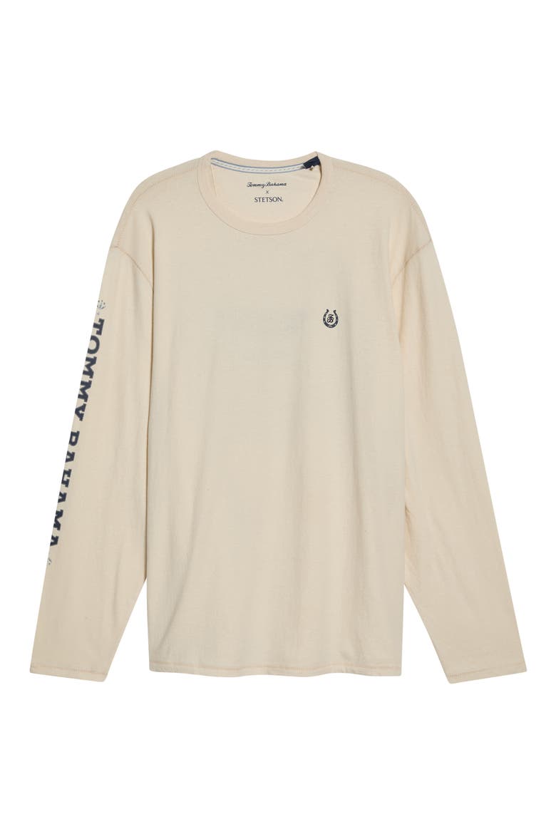 Bandana Sands Long Sleeve Cotton T-Shirt, Main, color, NATURAL