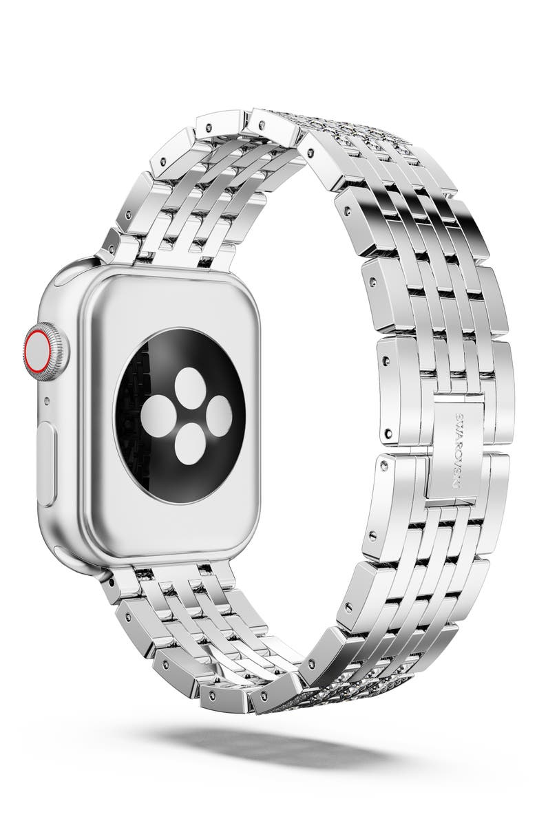 Swarovski Sparkling Princess 20mm Apple Watch<sup>®</sup> Watchband, Alternate, color, Silver