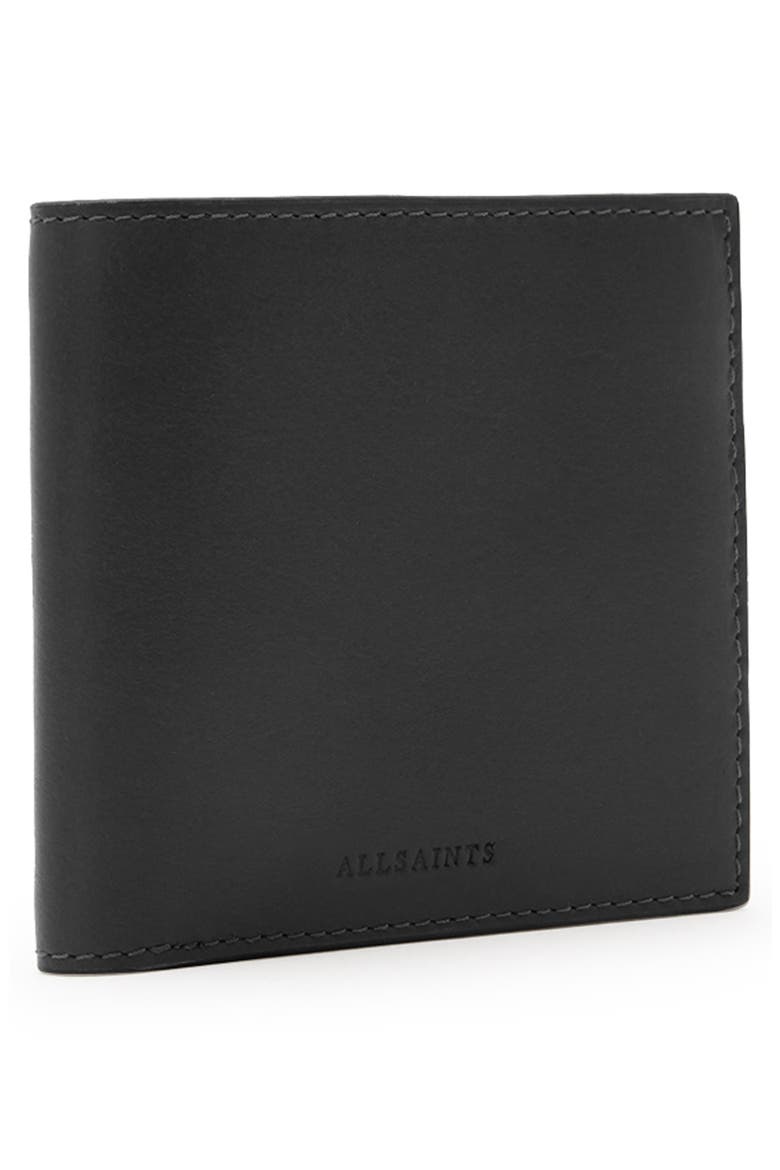 Elkka Leather Bifold Wallet, Alternate, color, BLACK