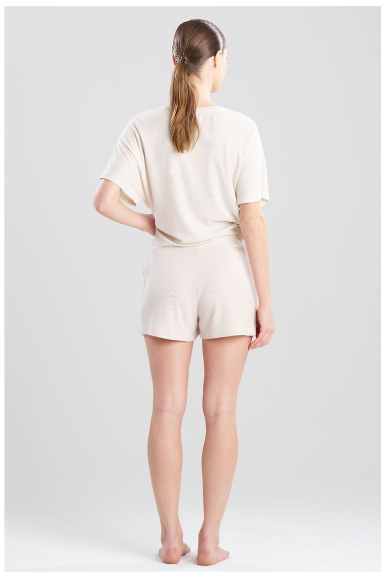 Mila Waffle Everywhere Drawstring Shorts, Alternate, color, ECRU
