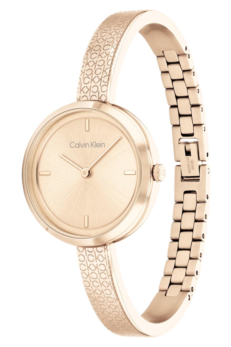 Bangle Bracelet Watch, 30mm, Alternate, color, CARNATION GOLD