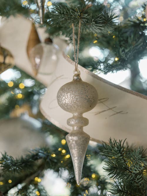 Cg Hunter Assorted Neutral Palette Glass Finial Ornament In Sand