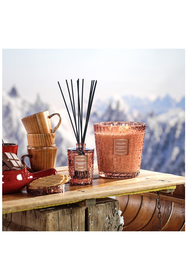 Gingerbread Chalet Reed Diffuser, Alternate, color, GINGERBREAD